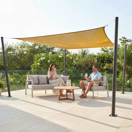 HDPE Sonnensegel mit Ösen, atmungsaktiver Sonnenschutz