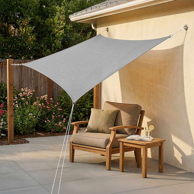 Voile d'ombrage en PEHD avec œillets - Protection solaire, différentes tailles