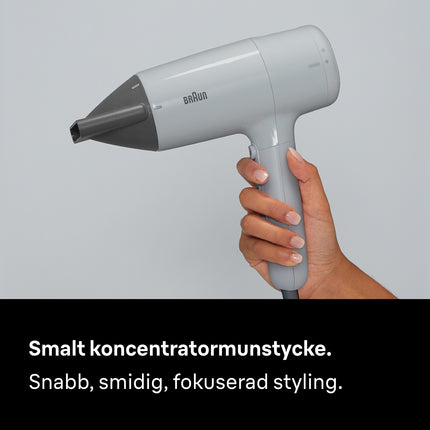 Haartrockner 2100W, 3 Heizstufen 2 Gebläsestufen, Kaltlufttaste, 2 Aufsätze
