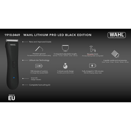 Haarschneider Lithium Pro LED BLACK EDITION
