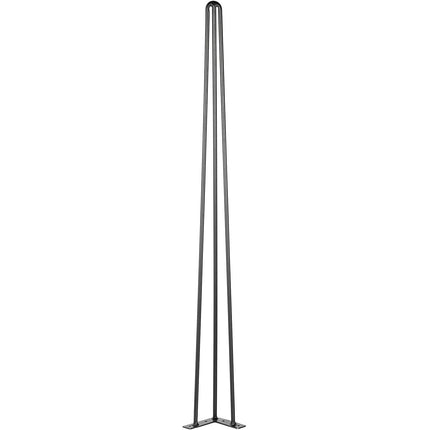 Hairpin Table Legs, 34 Inch Black, Set of 4, 3-Rod