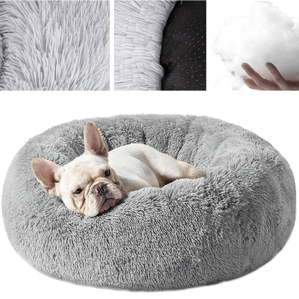 Haariges Hundebett, grau 22759 