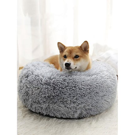 Haariges Hundebett, grau 22759 