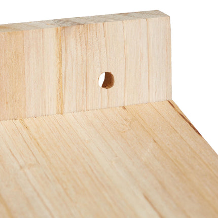 Half-Cave Nest Box Set of 2 for Niche Nesters, Untreated Fir Wood