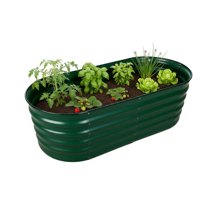 Potager surélevé demi-rond en métal