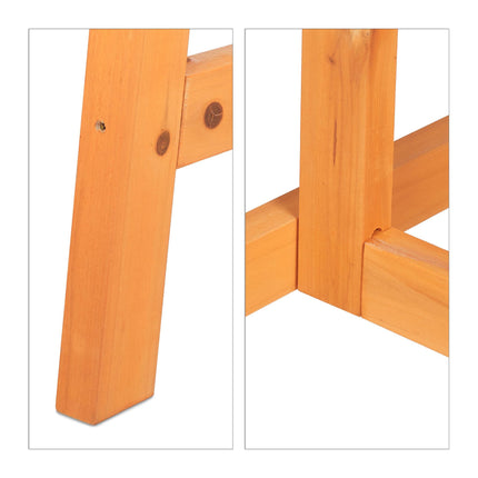 Table pliante demi-ronde en bois