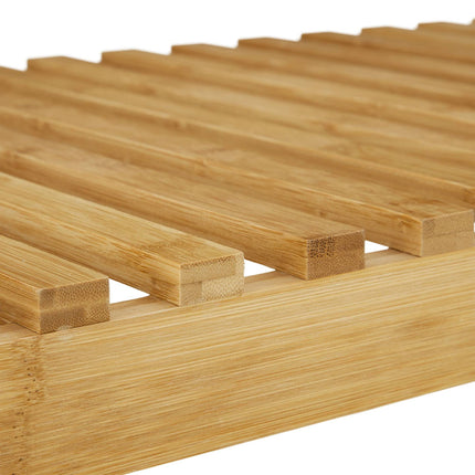 Banc d'entrée avec rangement en bambou