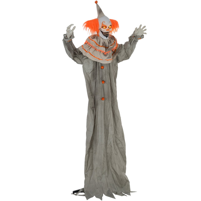 Halloween-Clown-Dekoration, berührungsaktiviert, leuchtende Augen
