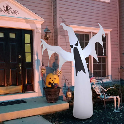 Fantôme gonflable d'Halloween avec lumières LED, 1,8 m de haut