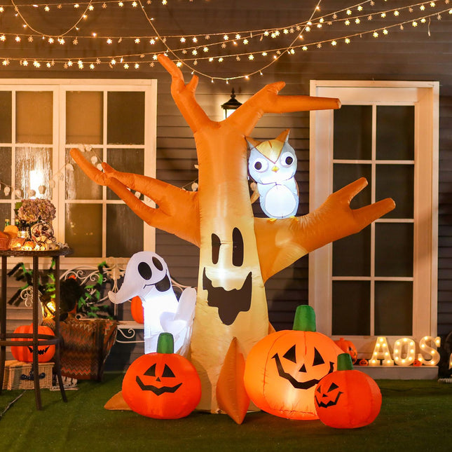 Aufblasbarer Halloween-Geist mit Beleuchtung - 120/240 cm Dekoration