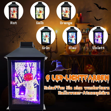 Lampadaire d'Halloween avec LED 6 couleurs et musique, 155 cm