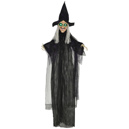 Halloween-Hexendekoration mit Ton- und Bewegungssensor