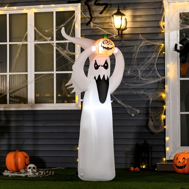 Halloween LED aufblasbarer Geist, 1,8 m Polyester