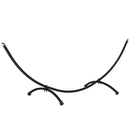 Cadre De Hamac Pour Hamac 3M Support De Hamac Avec Corde De Traction Jardin Plage Cadre En Acier Noir 300 X 90 X 100 Cm