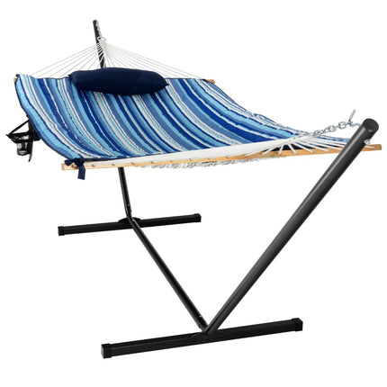Support pour hamac, structure en acier, coussin, 200 kg