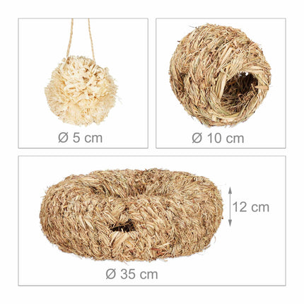 Ensemble d'accessoires pour hamster 5 pièces.