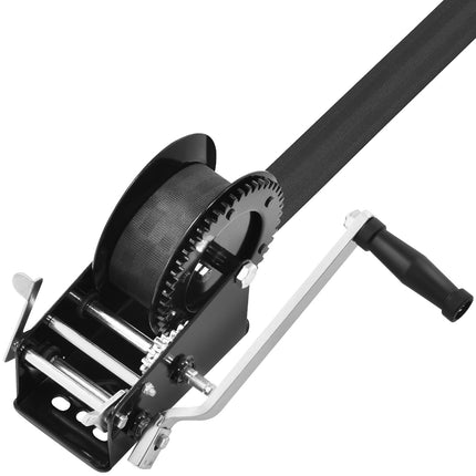 Hand Winch 3500 lb, 33 ft Strap, Two-Way Ratchet