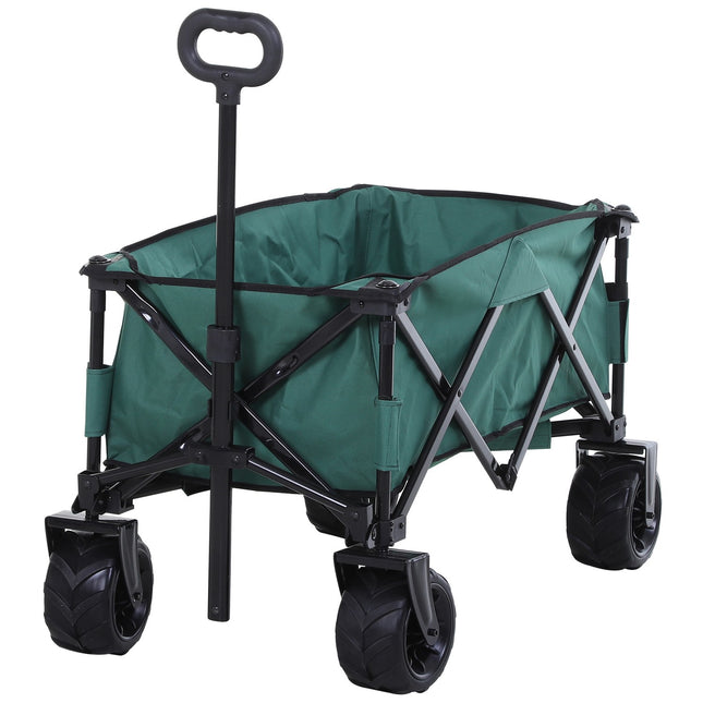 Zusammenklappbarer Gartenwagen aus Metall - 360° Teleskopgriff, 20 kg Tragkraft