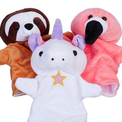Marionnettes à main pour enfants, lot de 3
