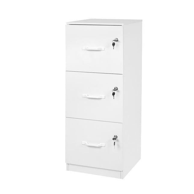 Classeur suspendu, 3 tiroirs, verrouillable, compact
