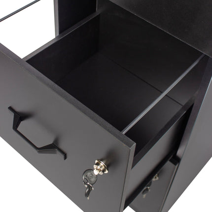 Hängender Aktenschrank, 3 Schubladen, abschließbar, kompakt