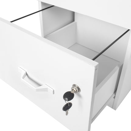 Classeur suspendu, 3 tiroirs, verrouillable, compact