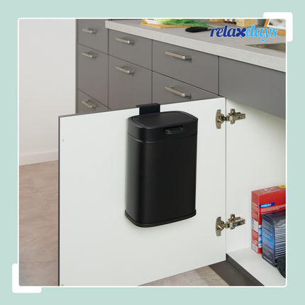 Poubelle de cuisine suspendue, 5L, à fixer au mur