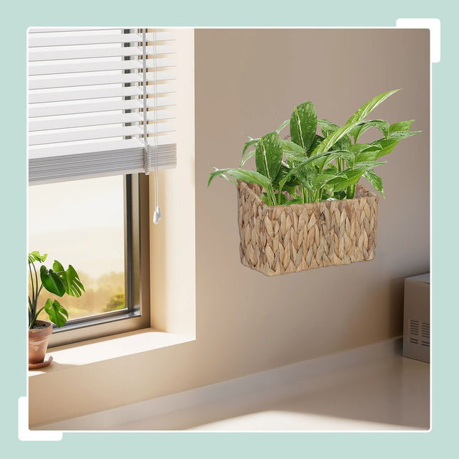 Panier suspendu pour plante, jacinthe d'eau naturelle, imperméable