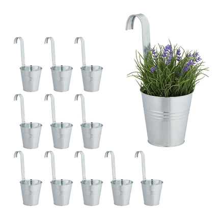 Pots suspendus, lot de 12