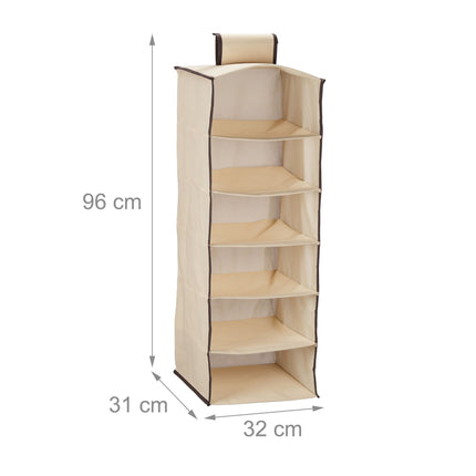 Hängeregal Kleiderschrank 6 Fächer