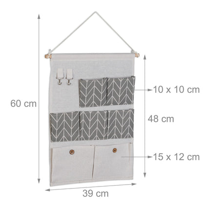 Rangement suspendu en tissu