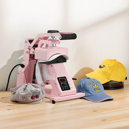 Hat Heat Press Machine, 2 Platens, Temp Timer Control