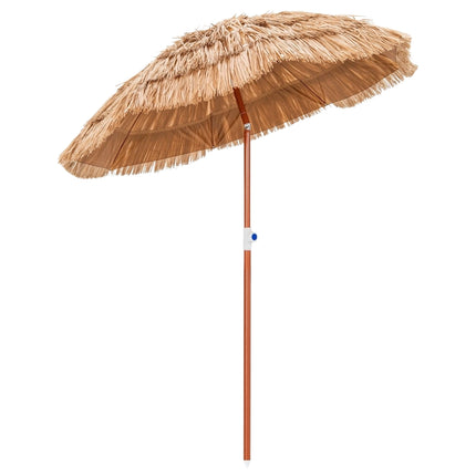 Parasol de plage hawaïen avec sac de transport et parasol de table inclinable 175 cm