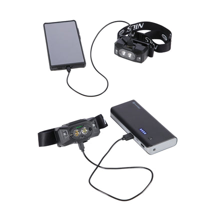 Lampe frontale 600 lm, rechargeable, design compact