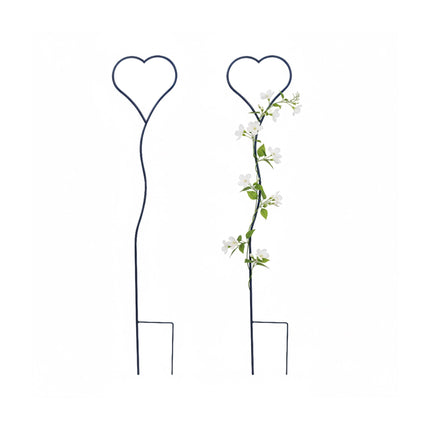 Ensemble de treillis en forme de cœur pour plantes grimpantes