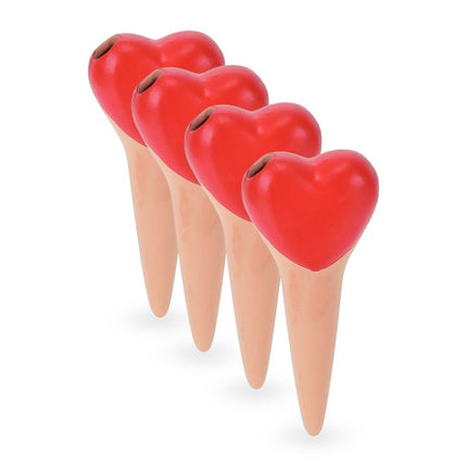 Herz aus Tonkegel - 4 Stück