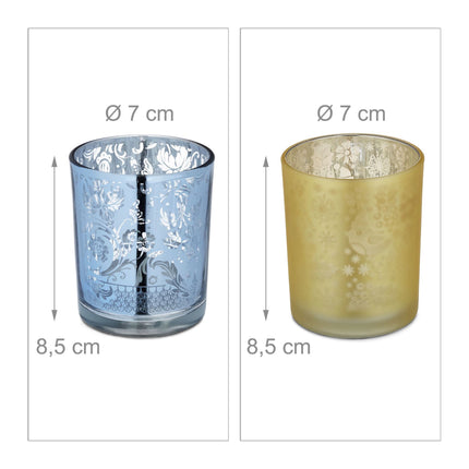 Heat Kerzenhalter Gold Silber 12er Set