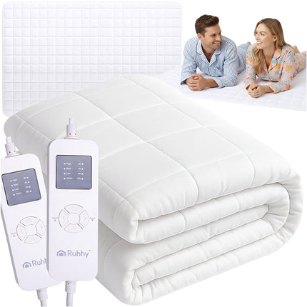 Surmatelas chauffant, double commande, 203 x 152 cm