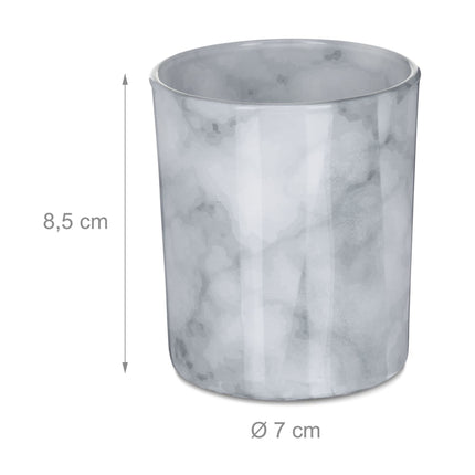 Wärmelichthalter grau 12er Set