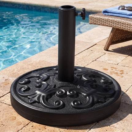 Pied de parasol robuste de 12 kg (26,5 lb), bouton réglable