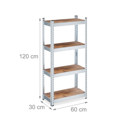 Étagère en métal galvanisé robuste, réglable