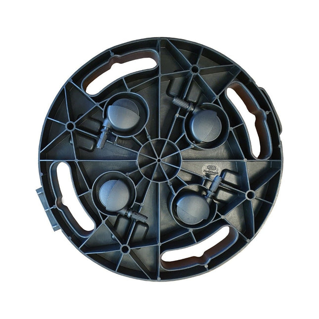 Bac à plantes robuste avec 4 roues universelles, 30 x 28 x 7 cm