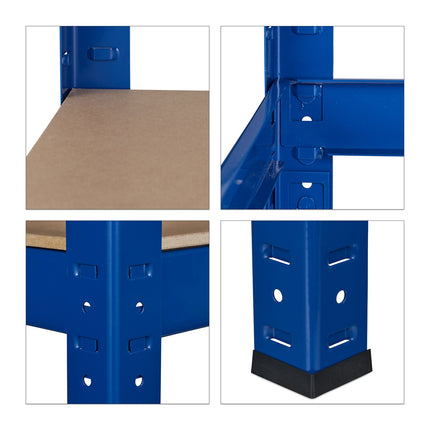 Étagère robuste 220 cm Bleu