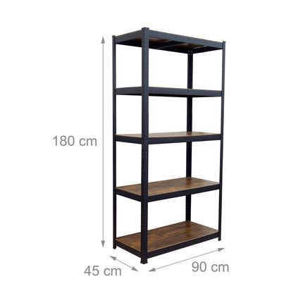 Étagère robuste, 5 tablettes, capacité de charge de 875 kg
