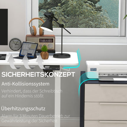 Elektrisch höhenverstellbarer Schreibtisch mit Memory- und Antikollisionsfunktion
