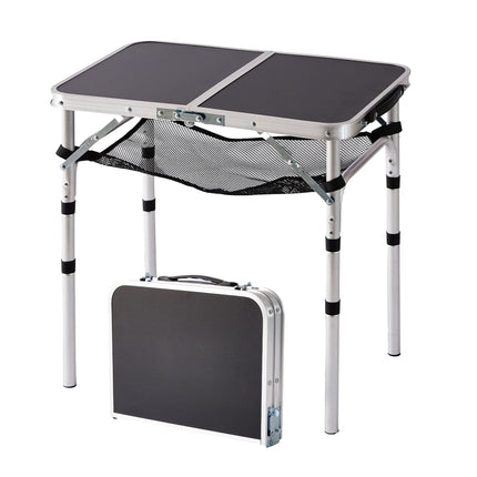 Höhenverstellbarer Camping-Falttisch, Aluminiumgestell