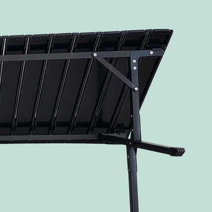 Table de camping pliante, en acier, résistante aux intempéries