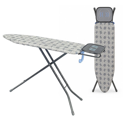 Table à repasser réglable en hauteur, 122 x 38 cm, repose-fer
