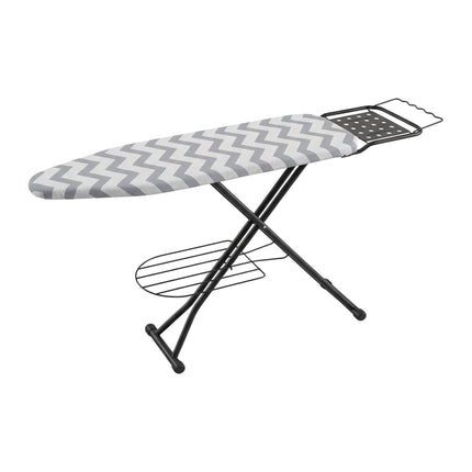 Table à repasser réglable en hauteur avec repose-fer, 110 x 33 cm