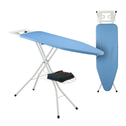 Table à repasser réglable en hauteur avec repose-fer, 120 x 38 cm